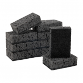 Губки для посуды крупнопористая Perfera Total black 97х64х30 мм 10 шт.