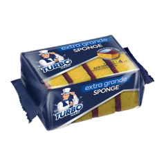 Губка для посуды Turbomag Extra Grande крупнопористая 4 шт.