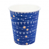 Стакан ГН бумажный 250 мл. Праздничный Синий