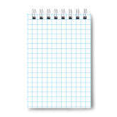 Блокнот А7 40 л. спираль