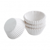 Капсула 35х20 мм. для кондитерских изделий круглая «Тарталетка» (белая), пергаментная