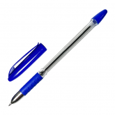 Ручка шариковая синяя с резиновым держателем DOLCE COSTO