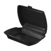 Ланч-бокс ЛБ-1 чёрный 247х208х63 мм.