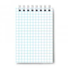 Блокнот А7 40 л. спираль