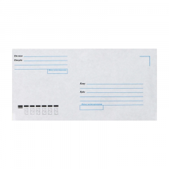 Конверт 110х220 мм. Е65 Куда-Кому deVENTE  силикон / прямоугольный клапан / без запечатки